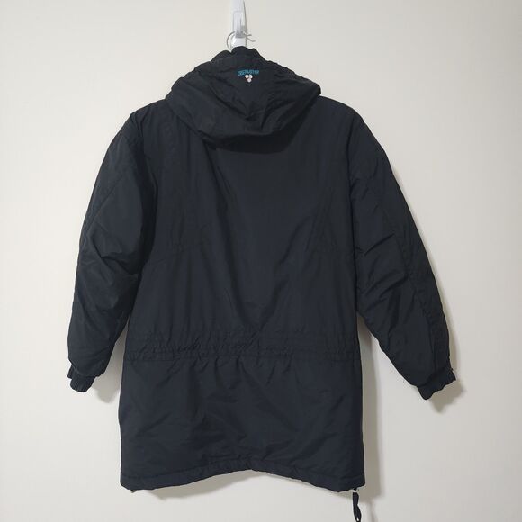 Vintage Obermeyer Womens Austin Hooded Ski Jacket Black Embroidered Size 8 - Picture 7 of 13